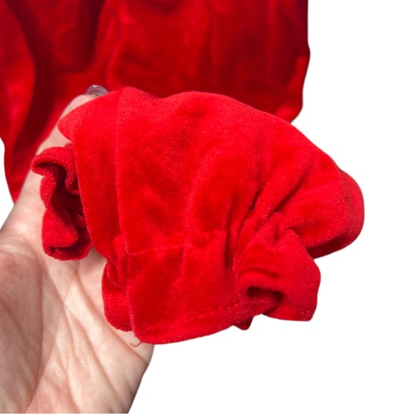 VTG 80's/90's NEW YORK KIDS White Top w/ Red Velour Pants Christmas Outfit 3T - Picture 7 of 9